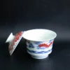 雙龍戲珠青花釉裏紅景德鎮茶具-風水擺件：圖片 12