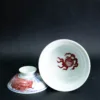 雙龍戲珠青花釉裏紅景德鎮茶具-風水擺件：圖片 11