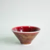 鬥型手壓杯 籃釉描金龍紋、豇豆紅描金鳳紋：圖片 9
